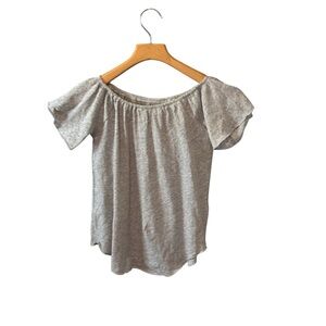 Chaser Heather Gray Off-Shoulder Women's Top Small NWT